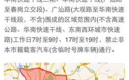 广州今日限行尾号查询最新(广州今日限行区域)